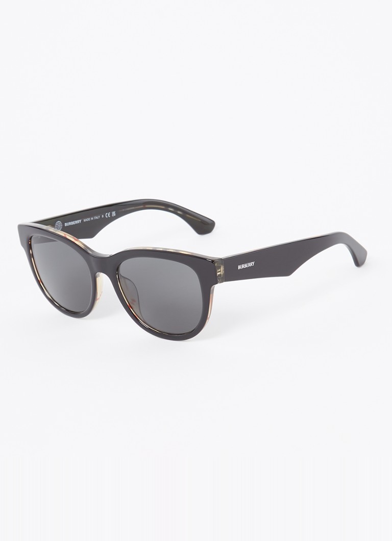 Burberry Dames Wayfarer zonnebril BE4432U Zwart - Deal