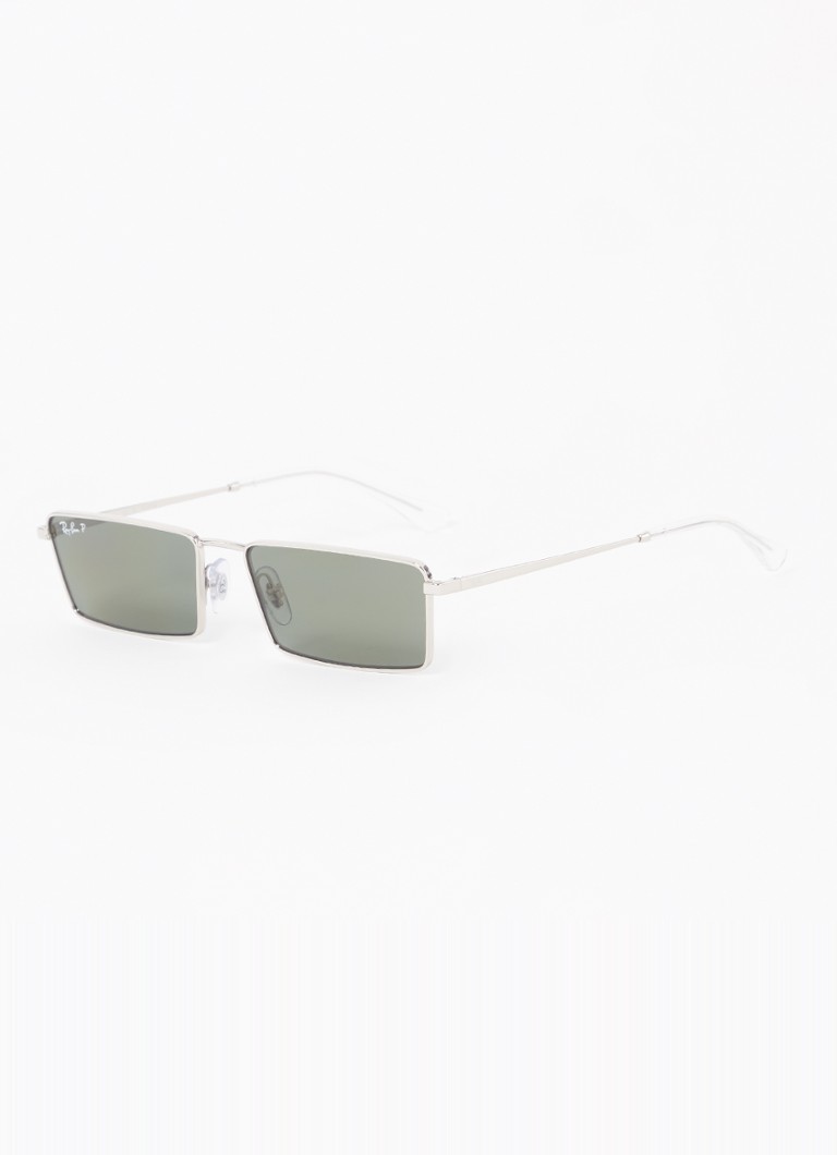 Ray-Ban Heren Emy zonnebril gepolariseerd RB3741 Zilver - Deal