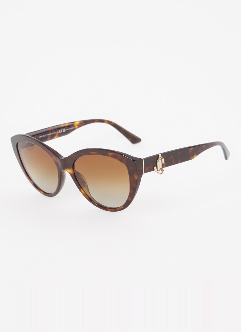 Jimmy Choo Dames Butterfly zonnebril gepolariseerd JC5007 Bruin - Deal