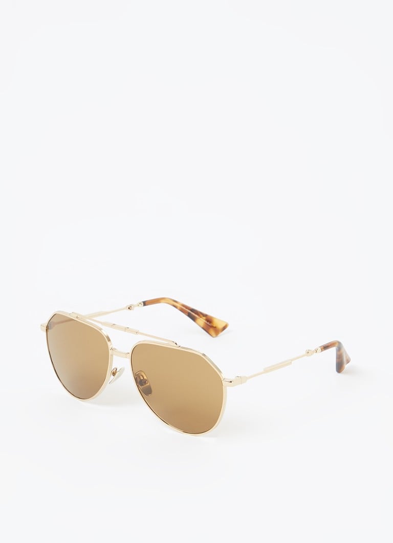 Dolce & Gabbana Heren Piloten zonnebril DG2302 Goud