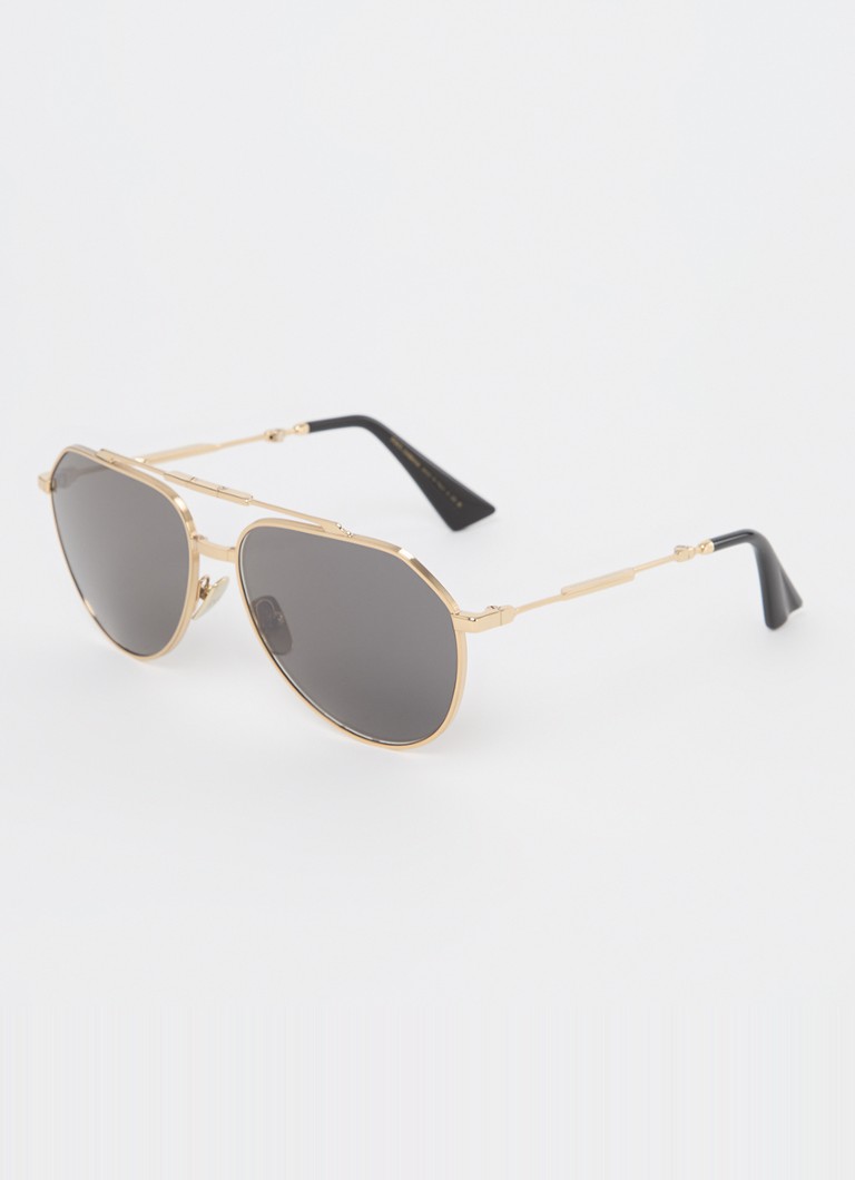 Dolce & Gabbana Heren Piloten zonnebril DG2302 Goud - Deal