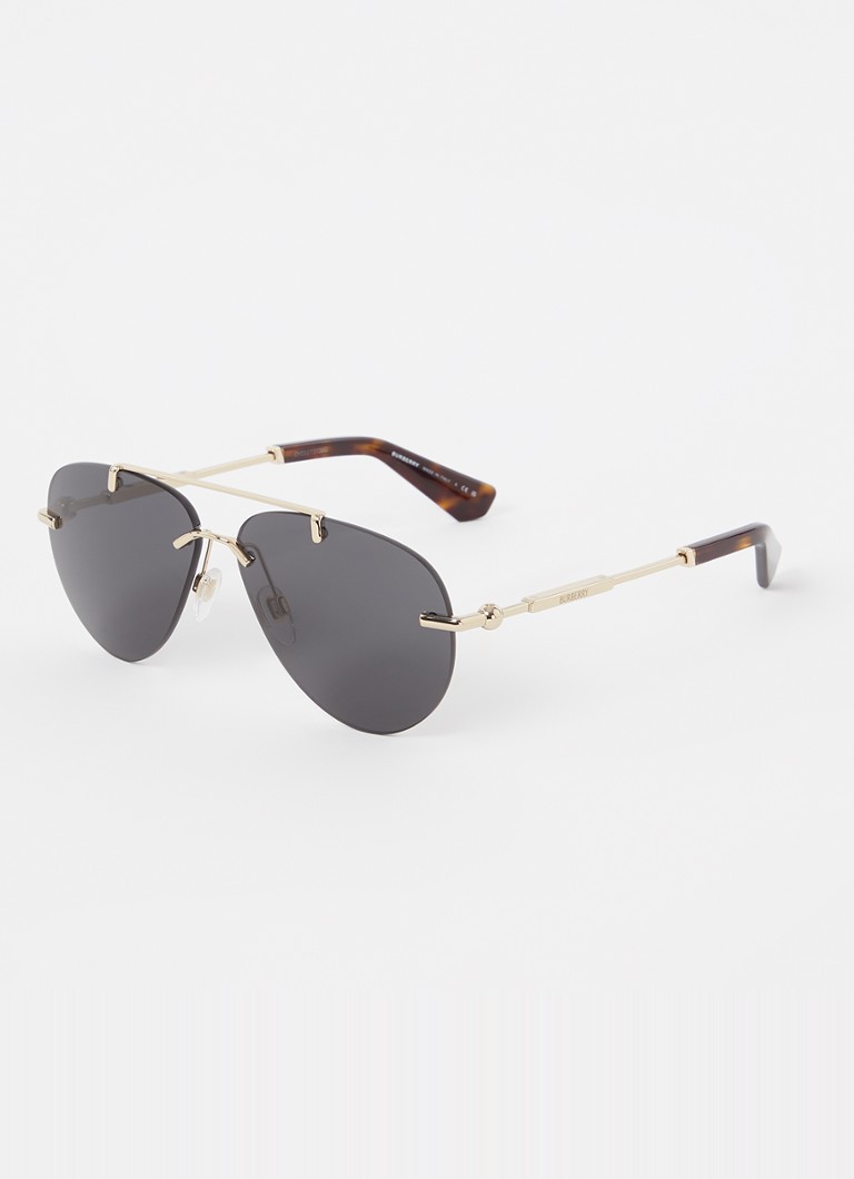 Burberry Dames Piloten zonnebril BE3151 Goud - Deal