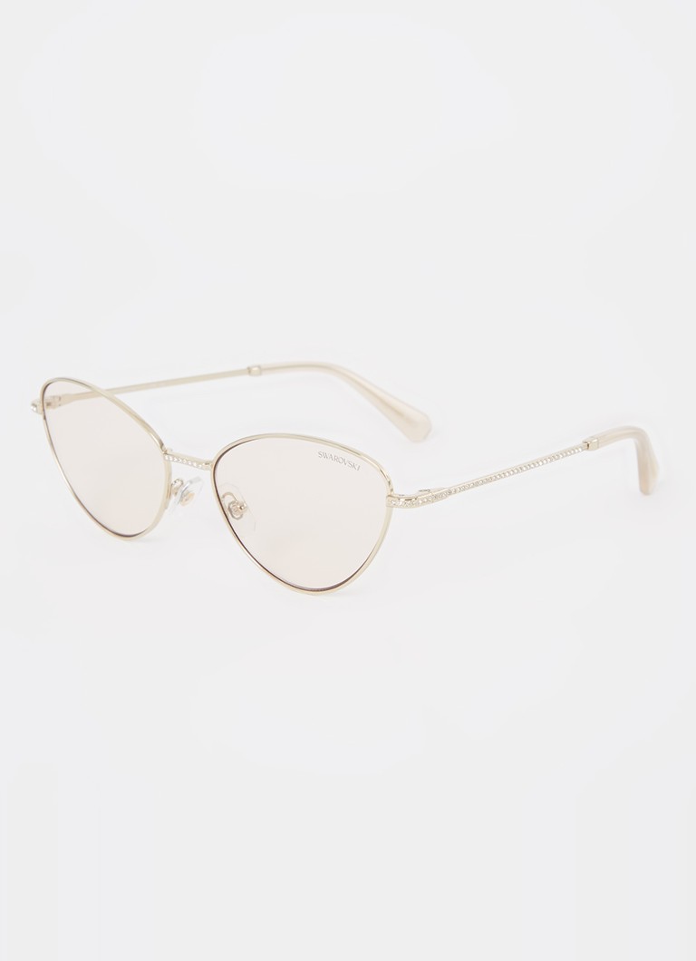 Swarovski Dames Cat Eye zonnebril SK7014 Goud - Deal