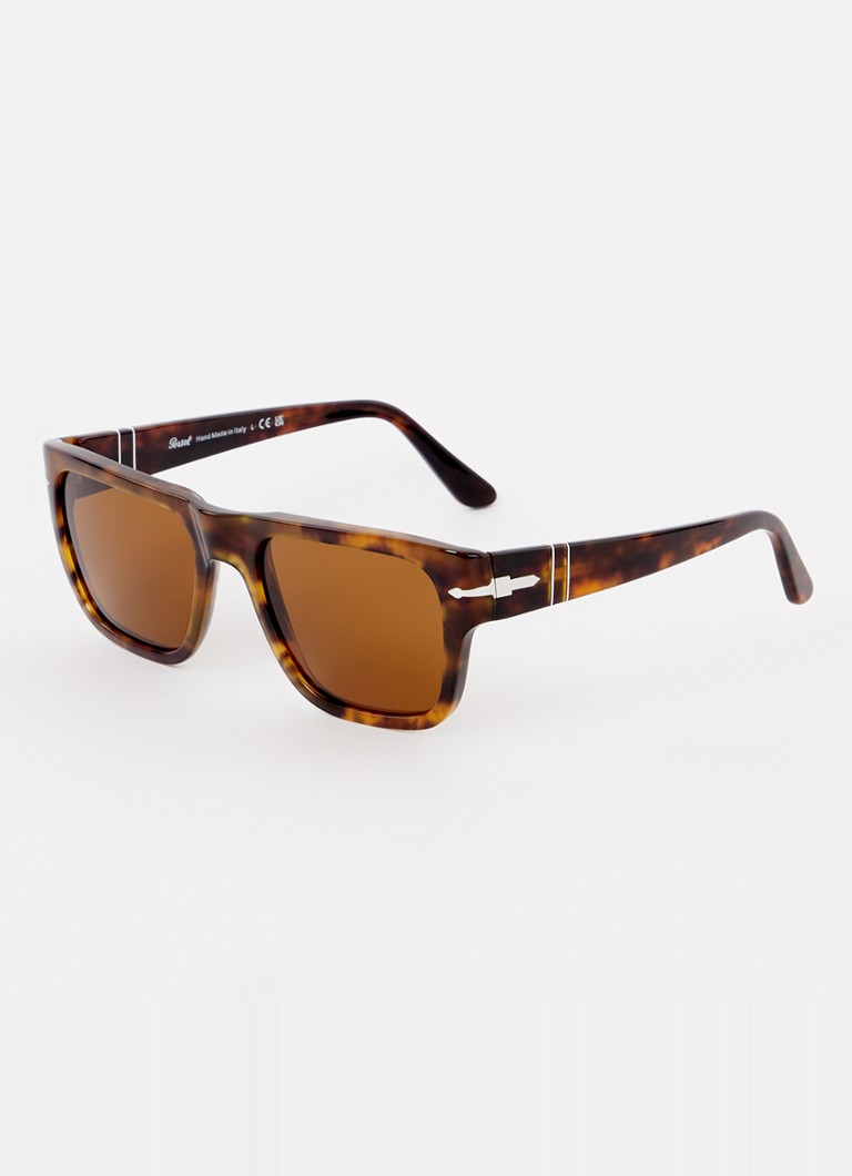 Persol Heren Wayfarer zonnebril PO3348S Bruin - Deal