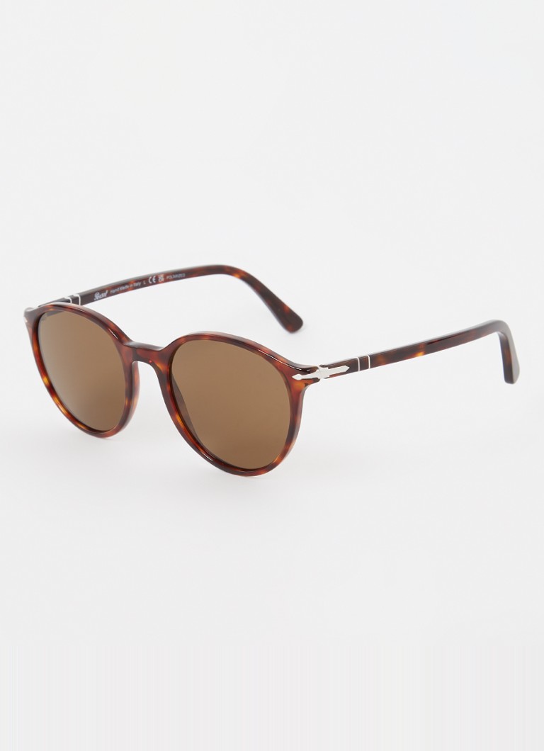 Persol Heren Wayfarer zonnebril gepolariseerd PO3350S Kastanjebruin - Deal