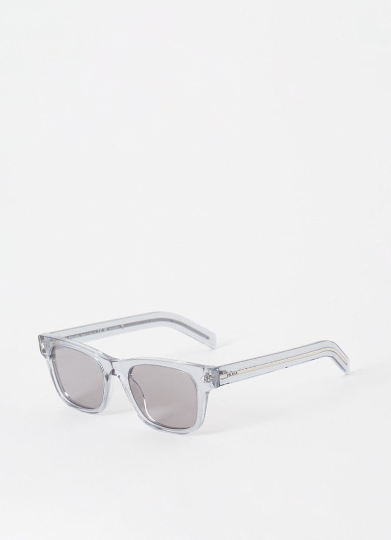 Prada Heren Wayfarer zonnebril gepolariseerd PRA17S Staalblauw - Deal