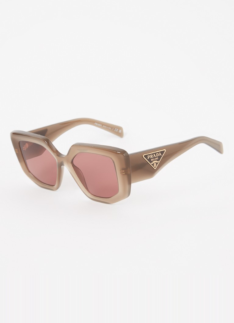 Prada Dames Butterfly zonnebril PR14ZS Lichtbruin - Deal
