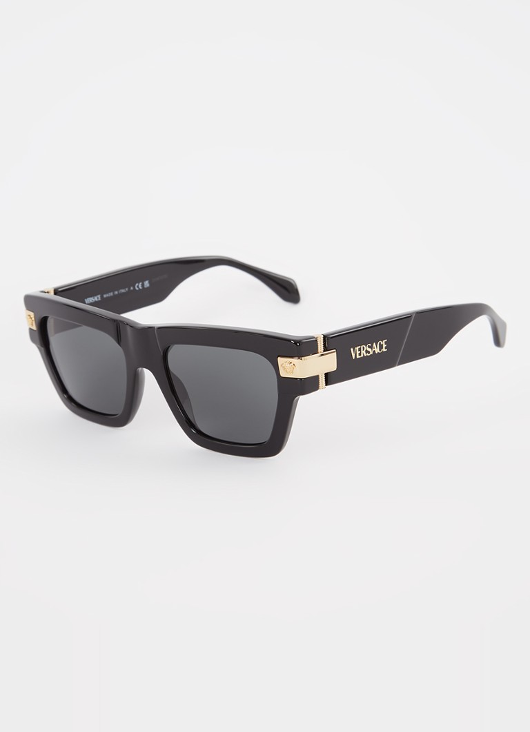 Versace Heren Wayfarer zonnebril VE4464 Zwart