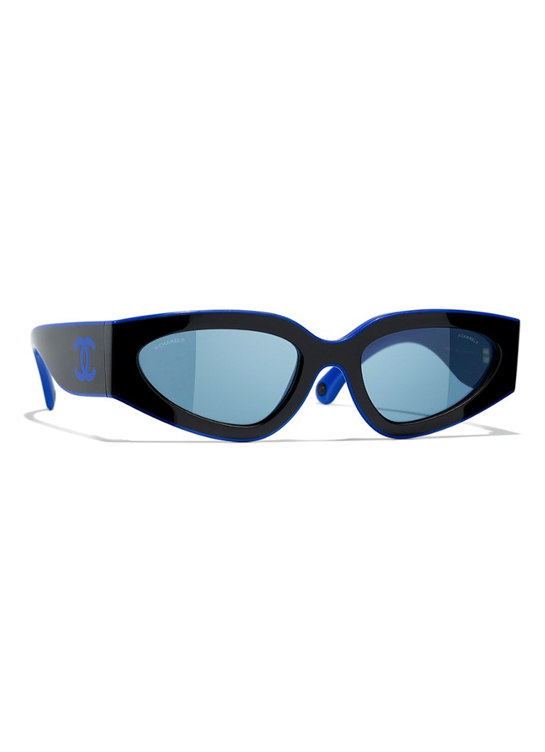 CHANEL Dames CAT EYE ZONNEBRIL Zwart - Deal