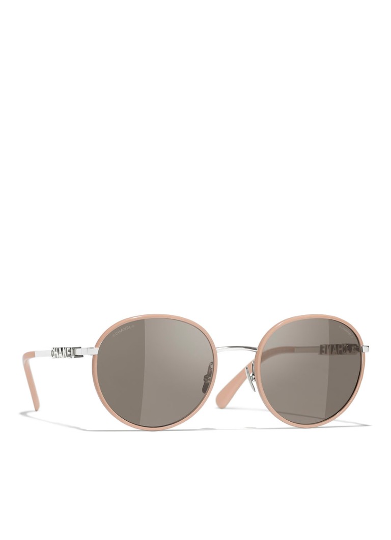CHANEL Dames PANTO ZONNEBRIL Beige - Deal