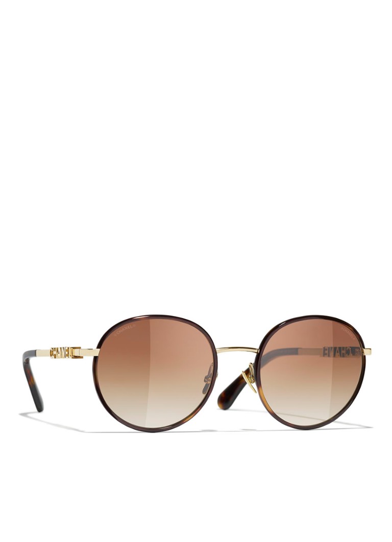 CHANEL Dames PANTO ZONNEBRIL Bruin - Deal
