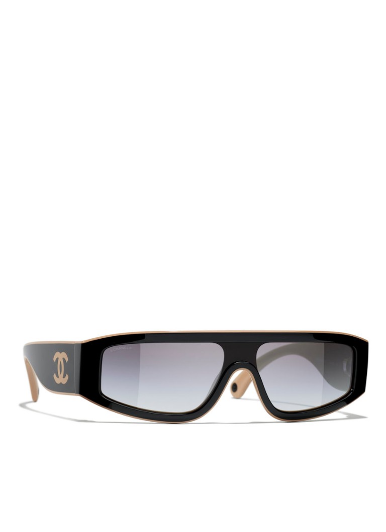 CHANEL Dames MASKERENDE ZONNEBRIL Zwart - Deal