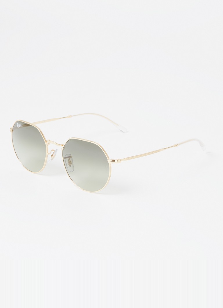 Ray-Ban Heren Jack zonnebril RB3565 Goud - Deal