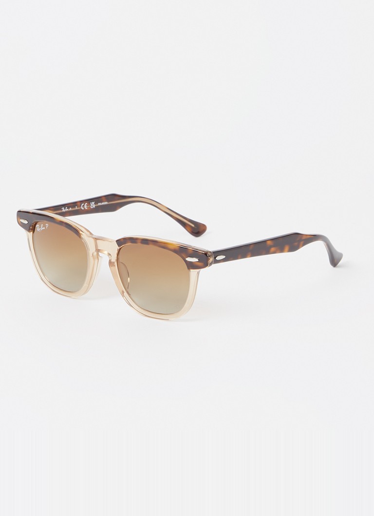 Ray-Ban Kinderen Wayfarer zonnebril gepolariseerd RJ9098S Camel - Deal