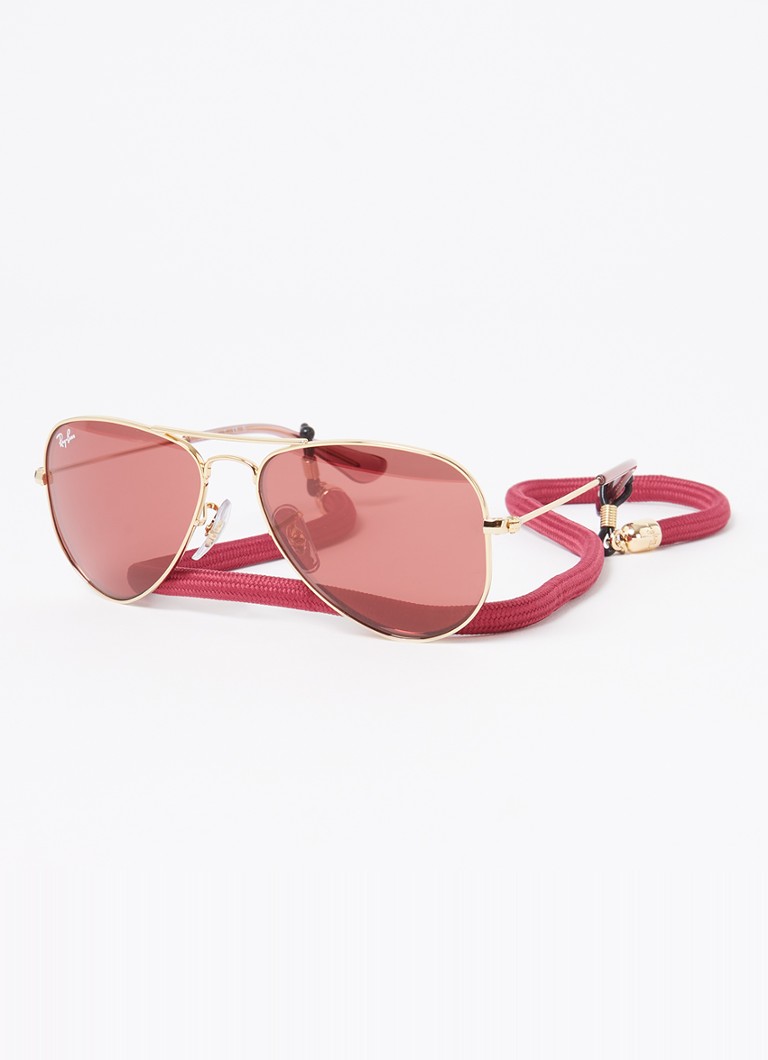 Ray-Ban Kinderen Aviator zonnebril RJ9506S Goud - Deal