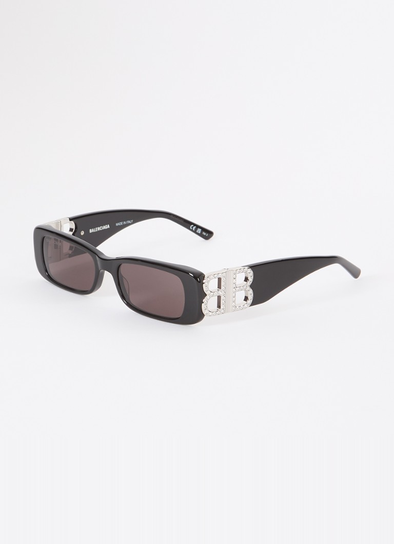 Balenciaga Dames Retro zonnebril BB0096S Zwart - Deal