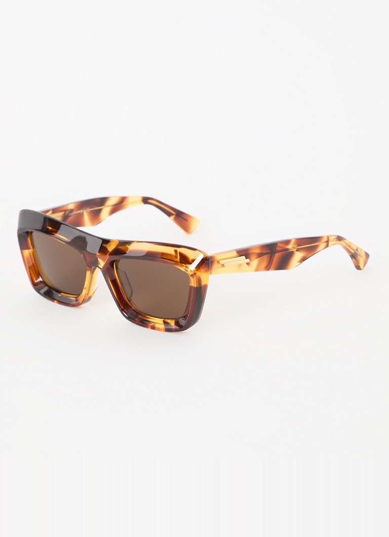 Bottega Veneta Dames Wayfarer zonnebril BV1283S Bruin - Deal