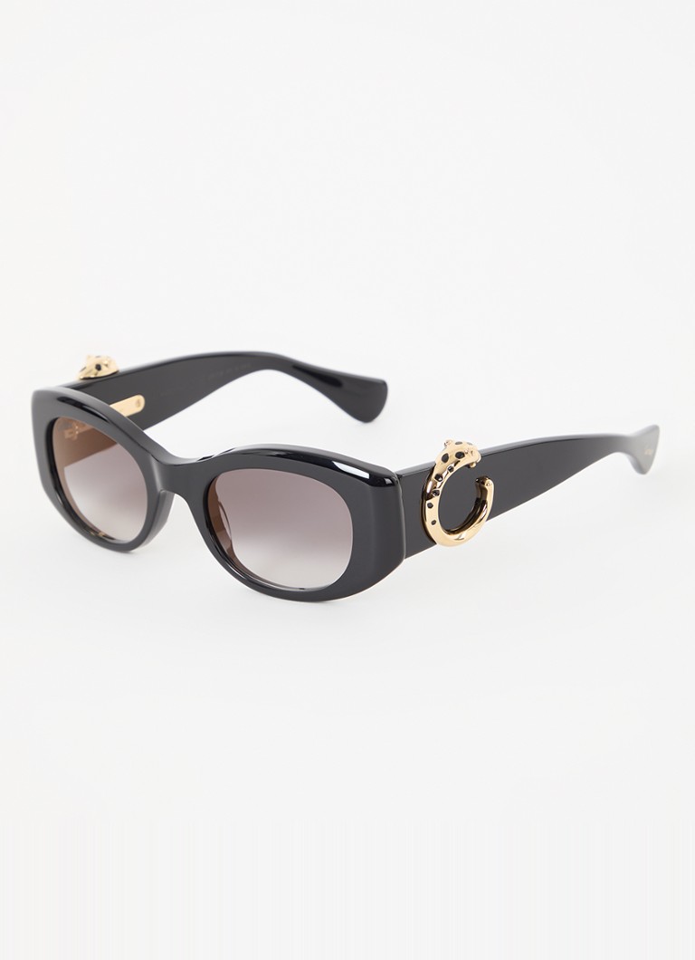 Cartier Dames Retro zonnebril CT0472S Zwart - Deal