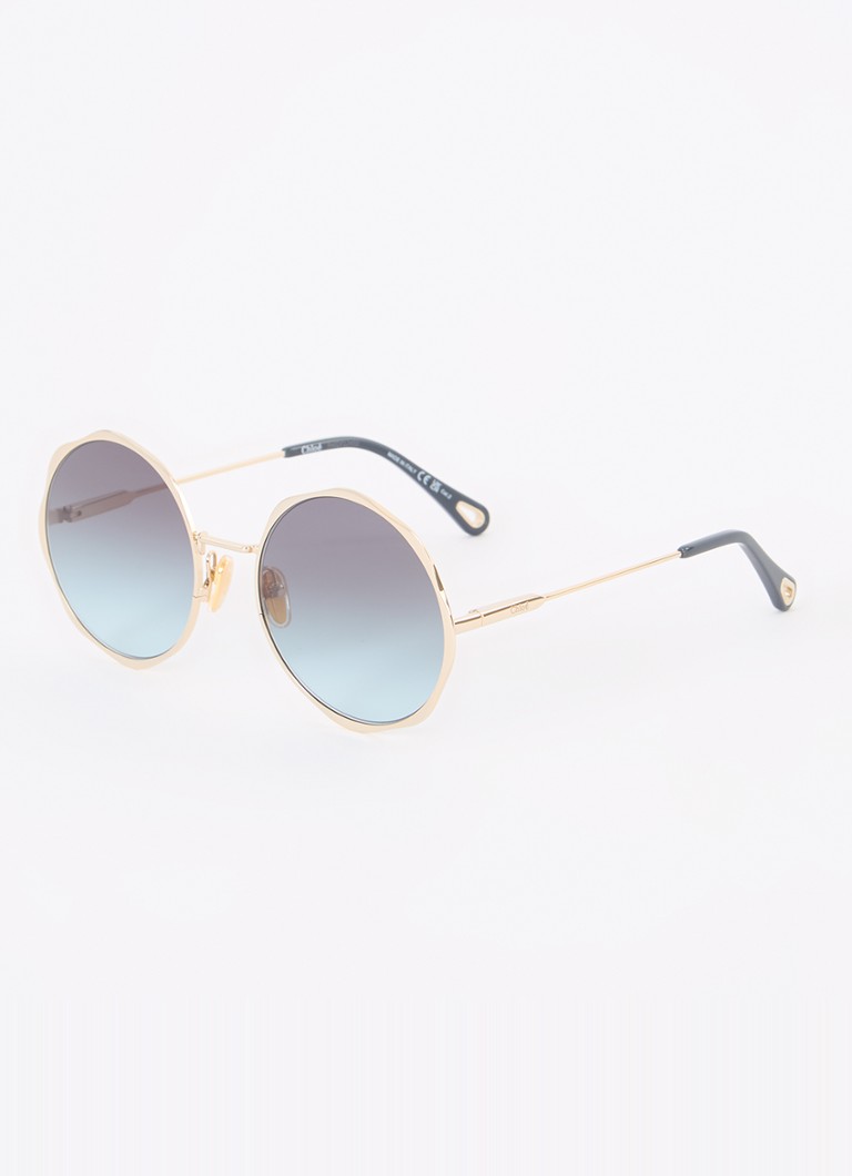 Chloé Dames Retro zonnebril CH0184S Goud - Deal