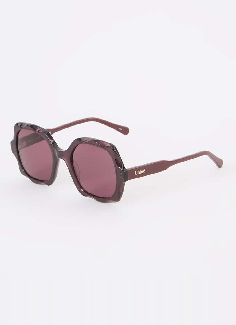 Chloé Dames Butterfly zonnebril CH0226S Aubergine - Deal