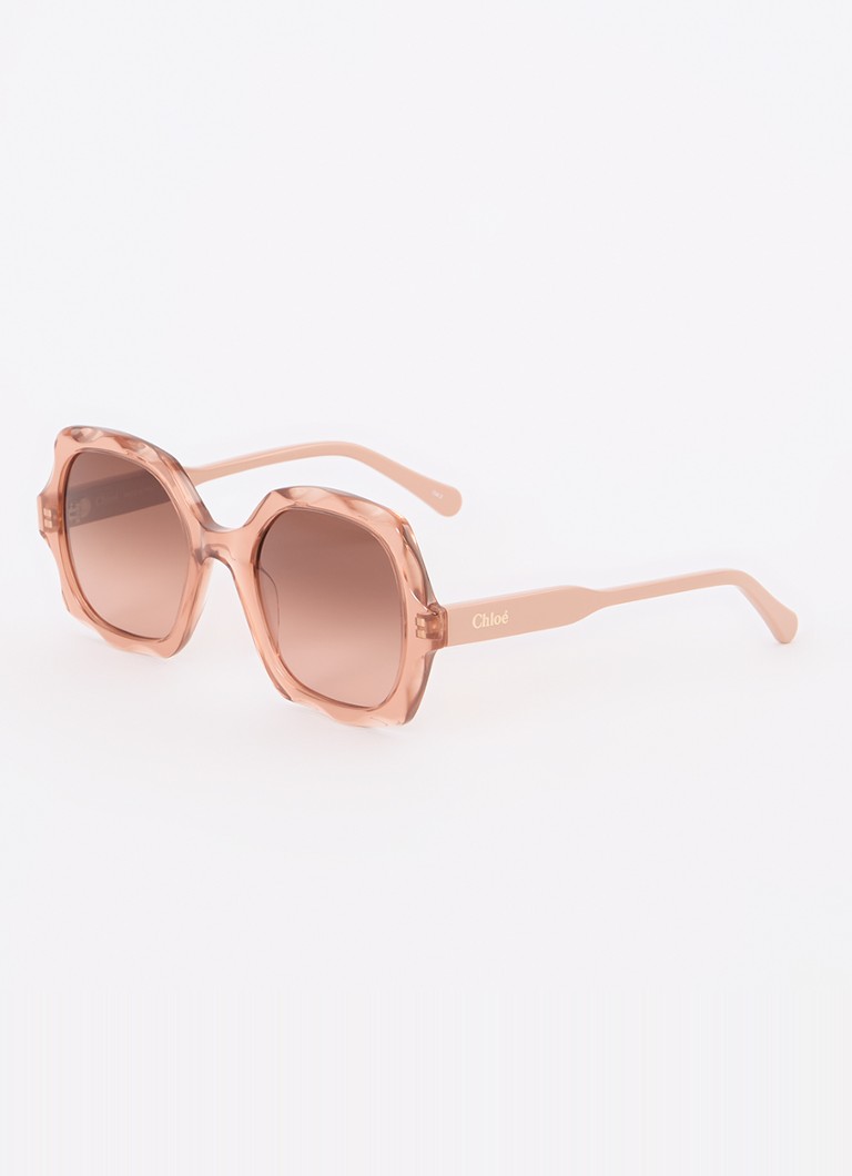 Chloé Dames Butterfly zonnebril CH0226S Zalmroze - Deal