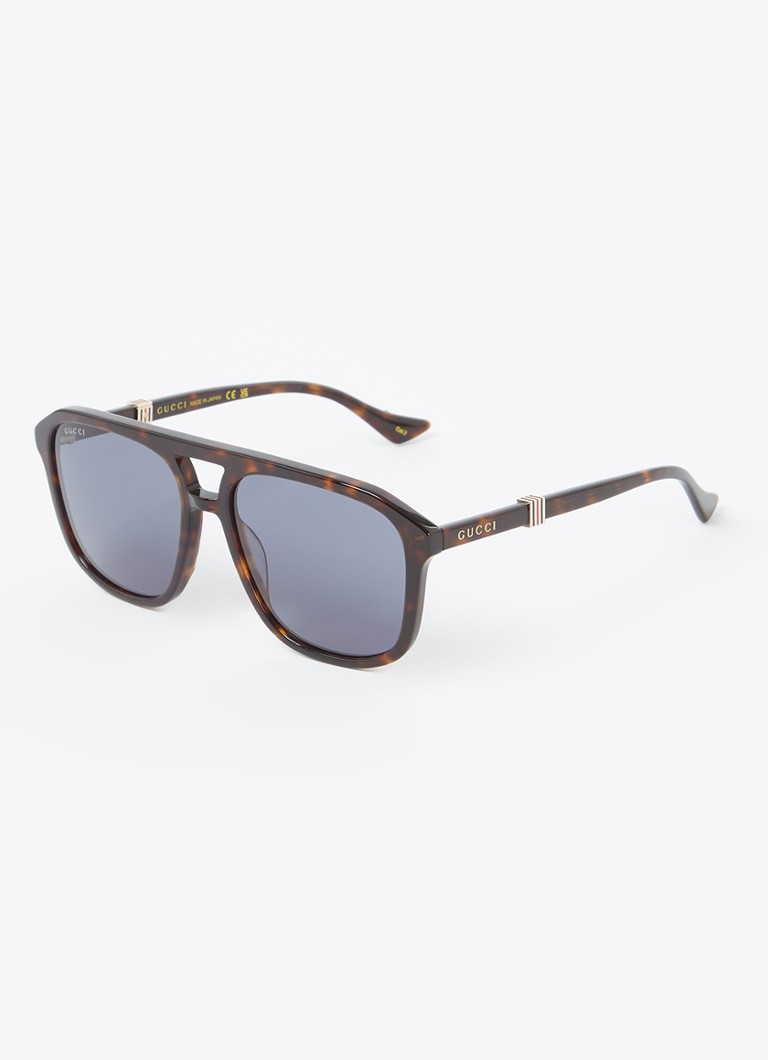 Gucci Heren Piloten zonnebril GG1494S Donkerbruin - Deal