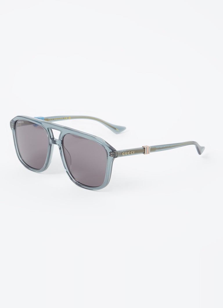 Gucci Heren Piloten zonnebril GG1494S Petrol - Deal