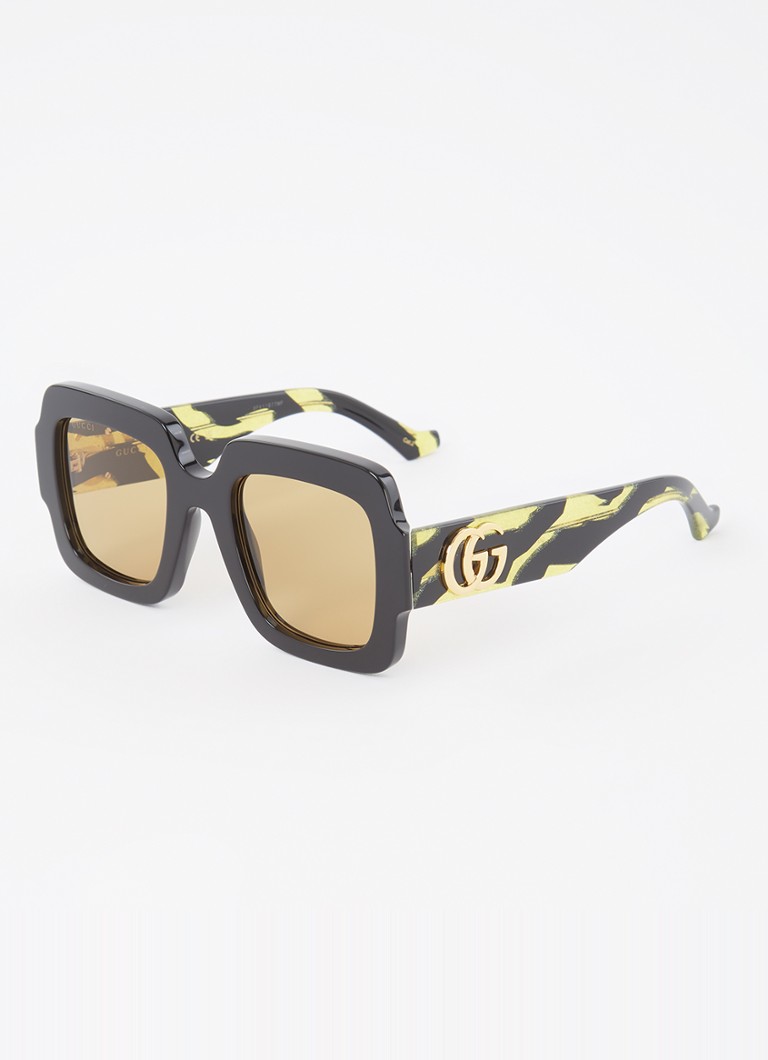 Gucci Dames Wayfarer zonnebril GG1547S Geel - Deal