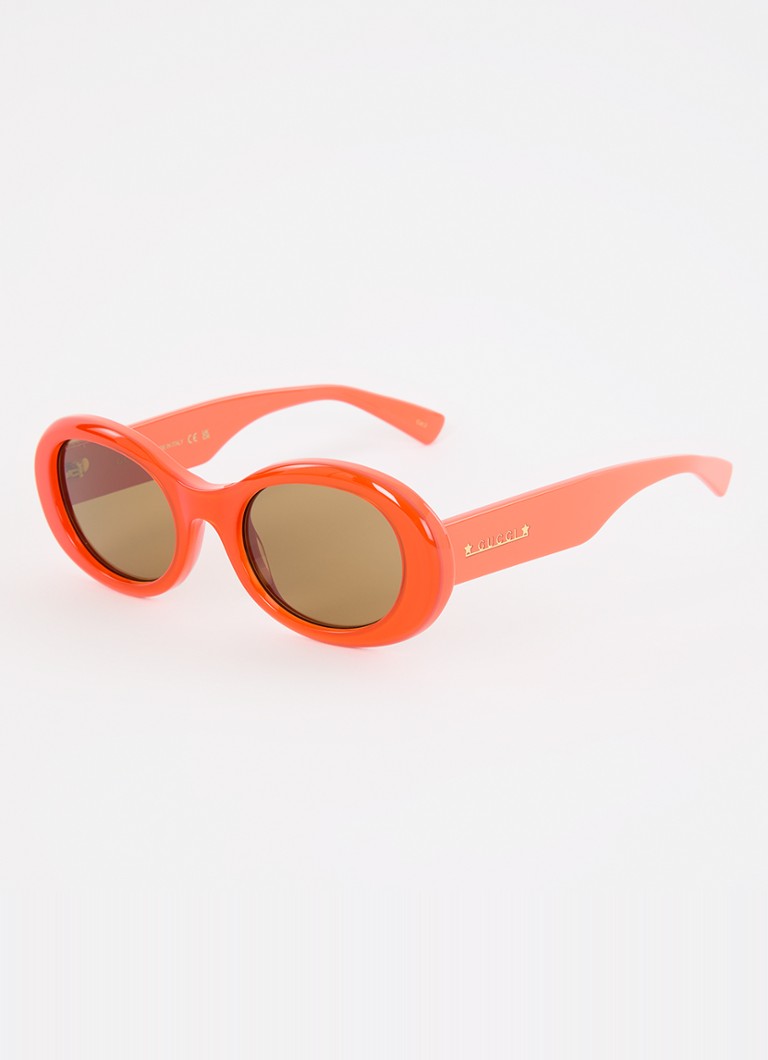 Gucci Dames Retro zonnebril GG1587S Neonoranje - Deal