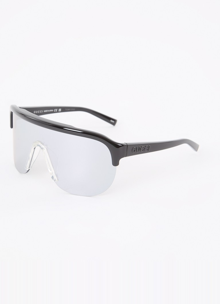 Gucci Heren Shield zonnebril GG1645S Zwart - Deal