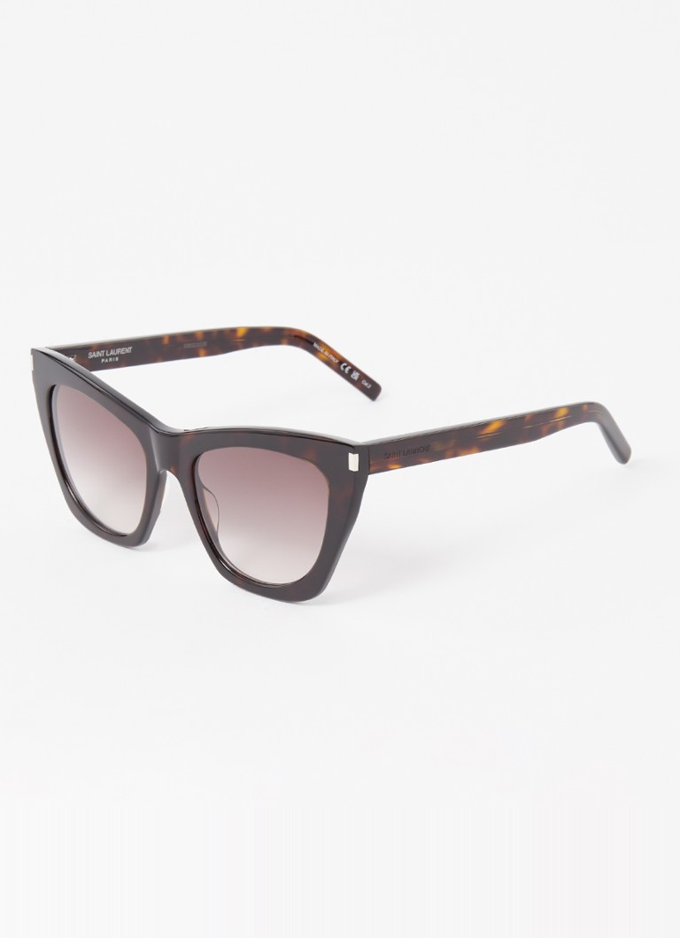 Saint Laurent Dames Kate zonnebril SL214 Zwart - Deal