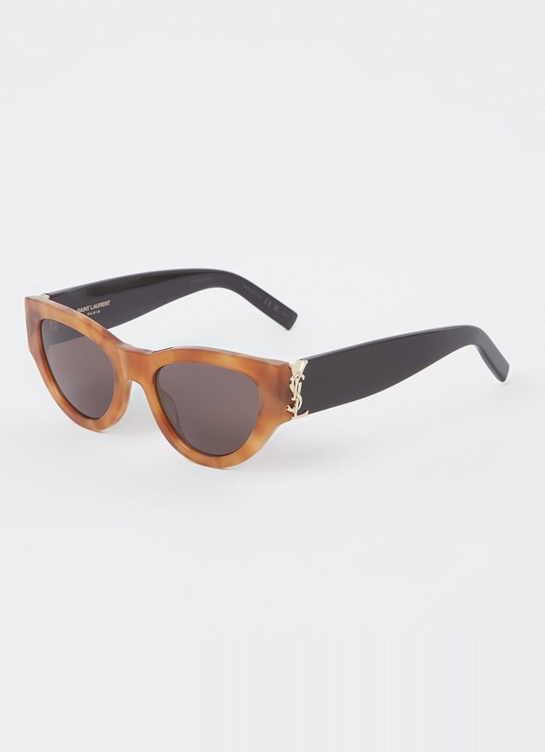 Saint Laurent Dames Cat Eye zonnebril SL M94 Oranjebruin - Deal