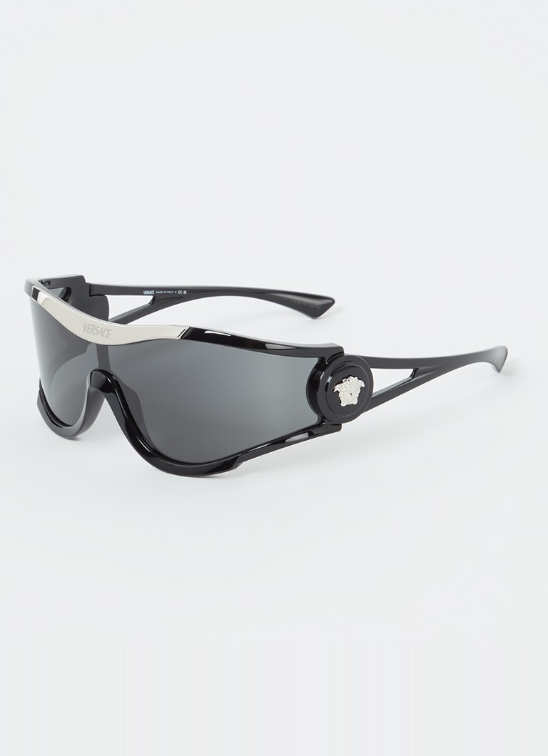 Versace Heren Shield zonnebril VE4475 Zwart - Deal