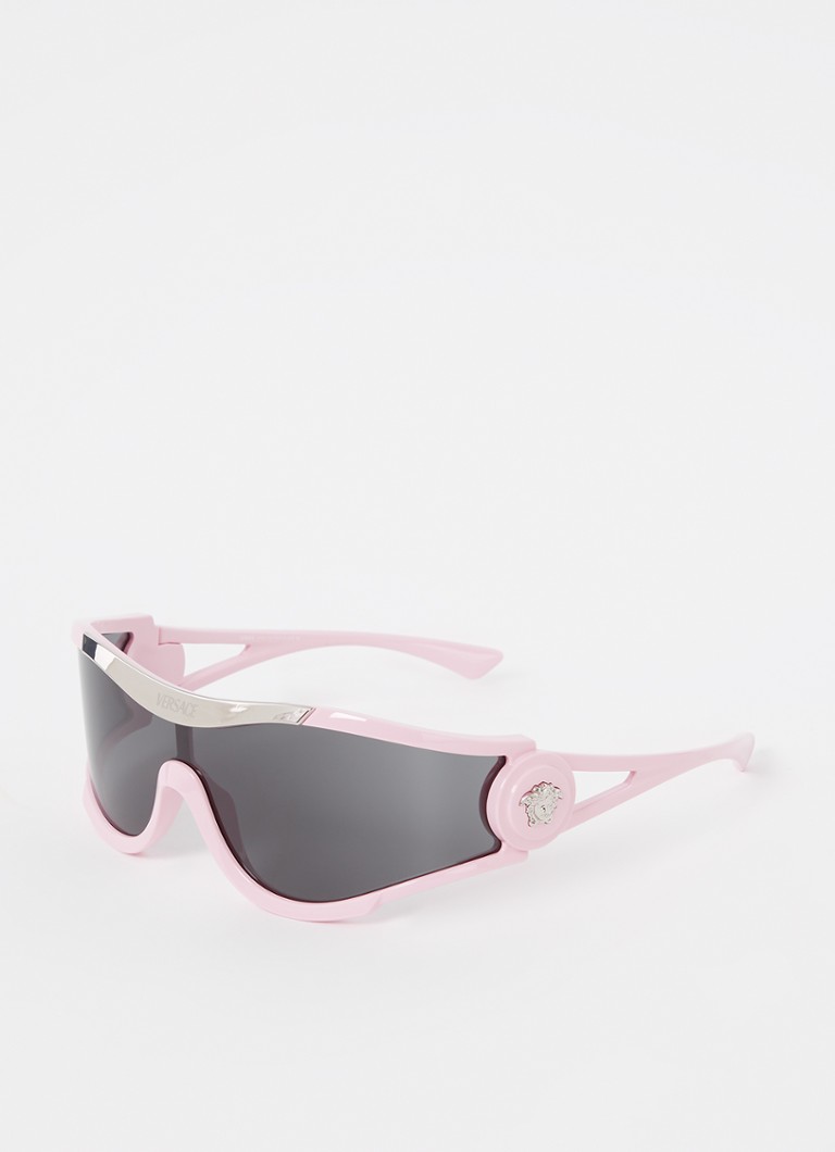 Versace Heren Shield zonnebril VE4475 Lichtroze