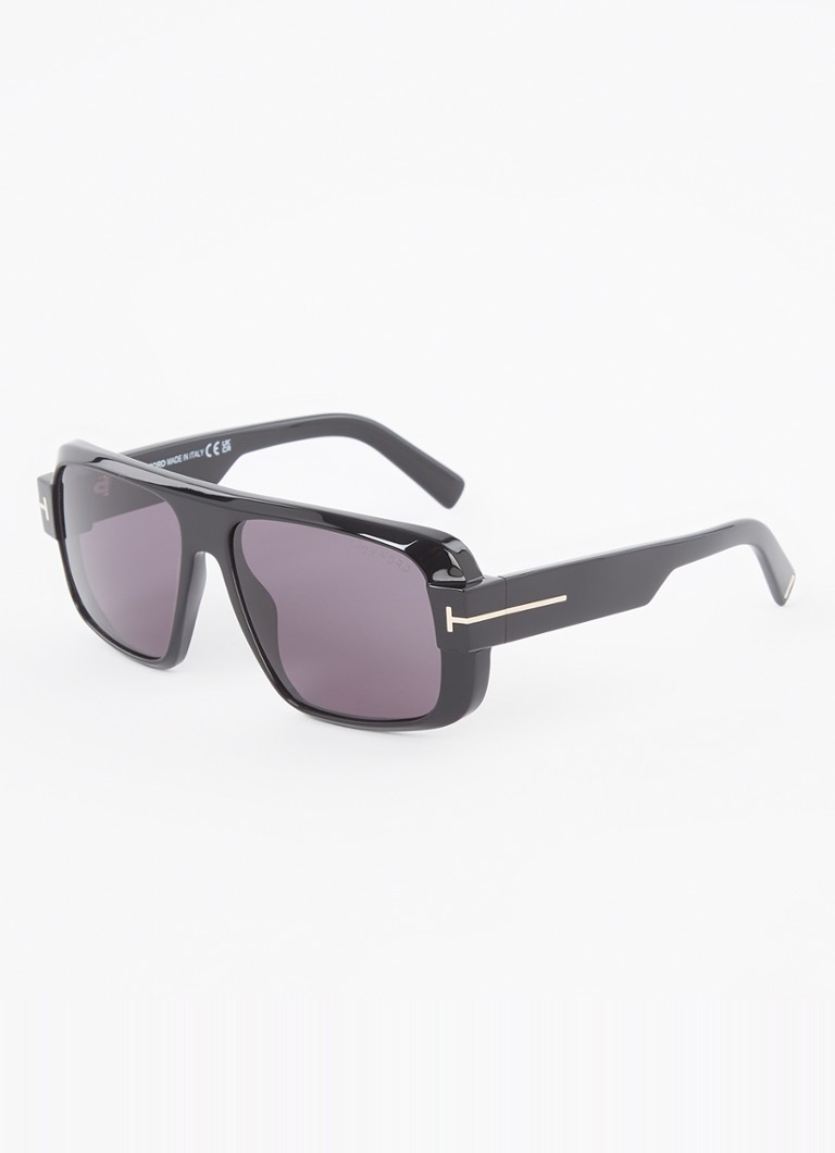 TOM FORD Heren Piloten zonnebril FT1101 Zwart