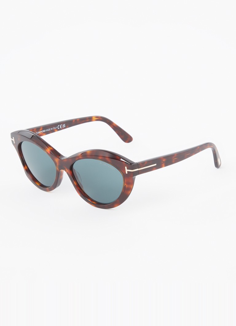 TOM FORD Dames Toni Cat Eye zonnebril TR001841 Kastanjebruin - Deal