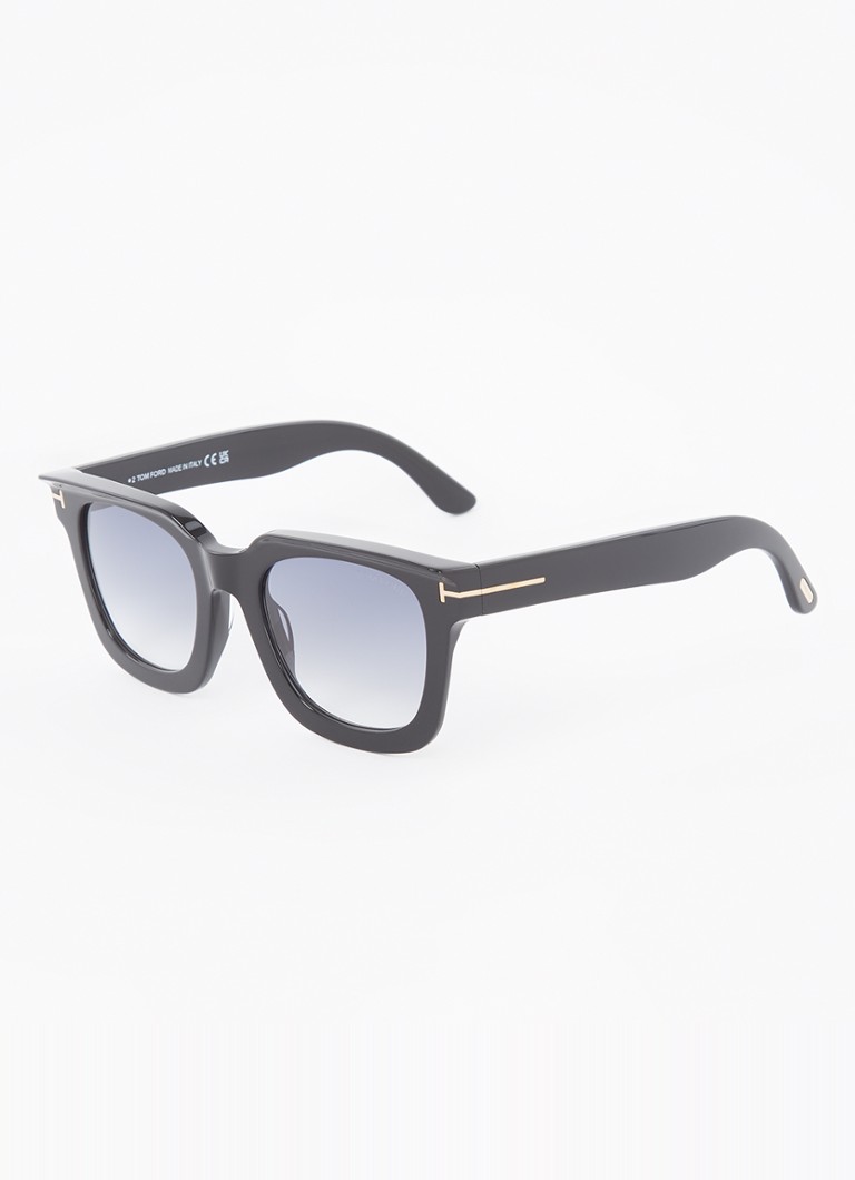 TOM FORD Dames Wayfarer zonnebril TR001843 Zwart