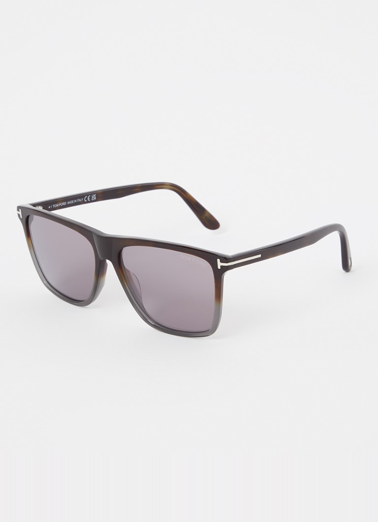 TOM FORD Heren Wayfarer zonnebril FT0832 Donkerbruin - Deal