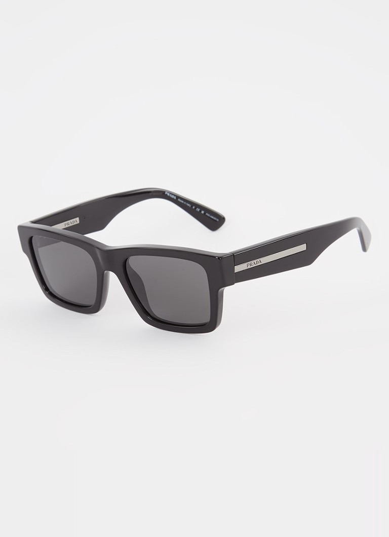 Heren Retro zonnebril PR25ZS - Gepolariseerd, Zwart