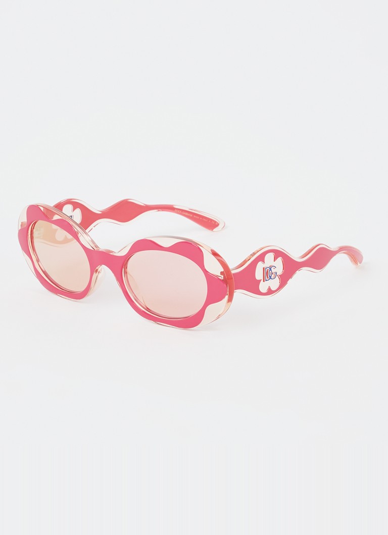 Dolce & Gabbana Kinderen Cat Eye zonnebril DX6005 Donkerroze - Deal