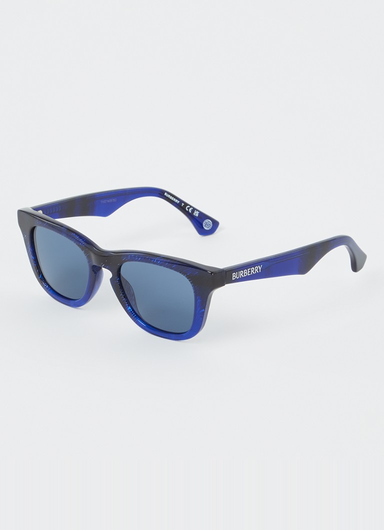 Burberry Kinderen Wayfarer zonnebril JB4002 Donkerblauw - Deal