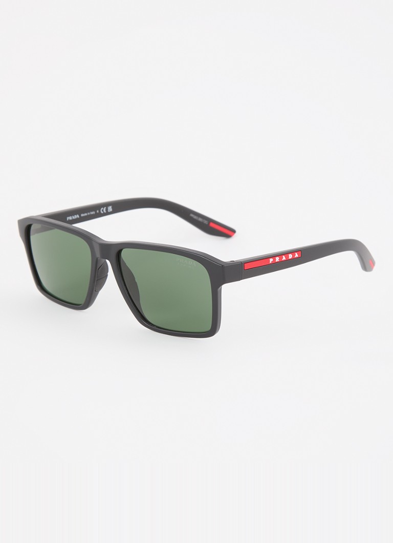 Prada Linea Rossa Dames Retro zonnebril PS05YS Antraciet - Deal