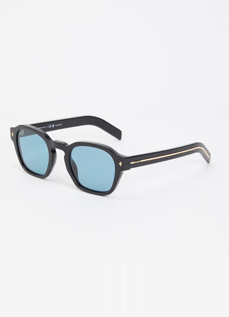 Heren Wayfarer zonnebril SPR A16 - Gepolariseerd, Zwart