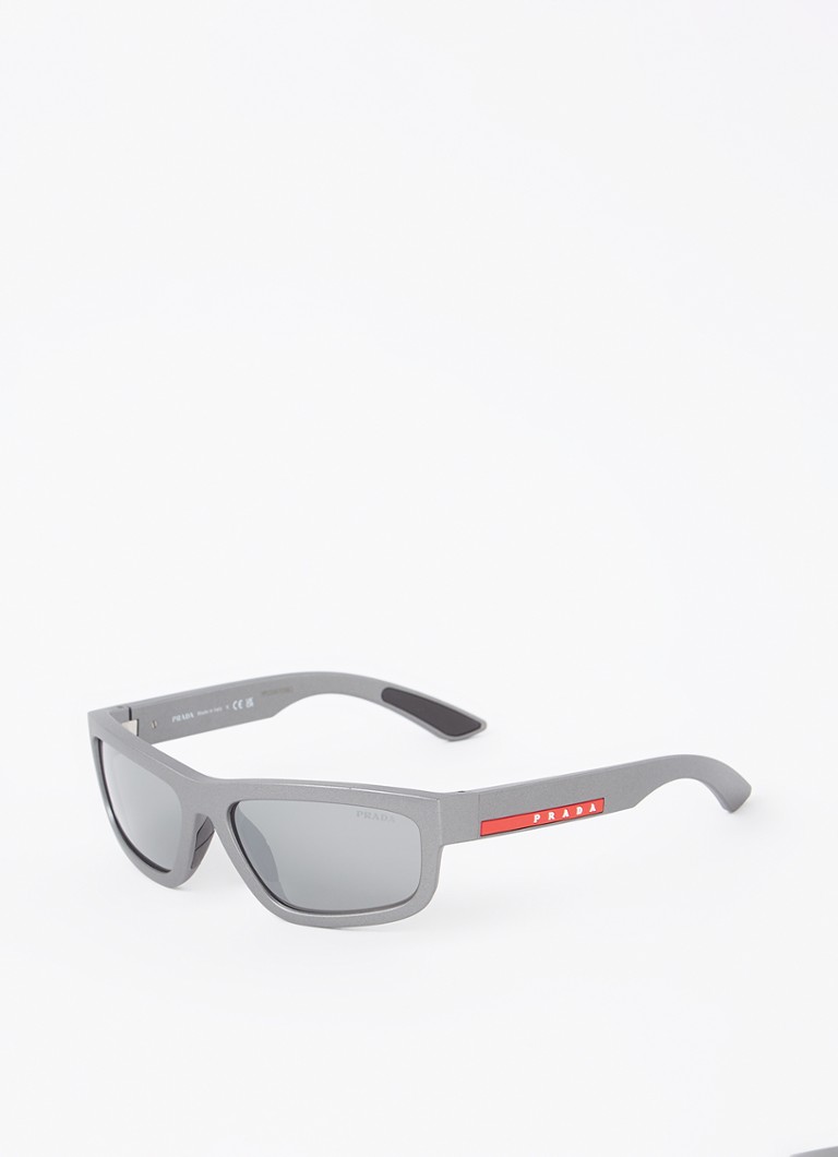 Prada Linea Rossa Heren Retro zonnebril PS05ZS Middengrijs - Deal