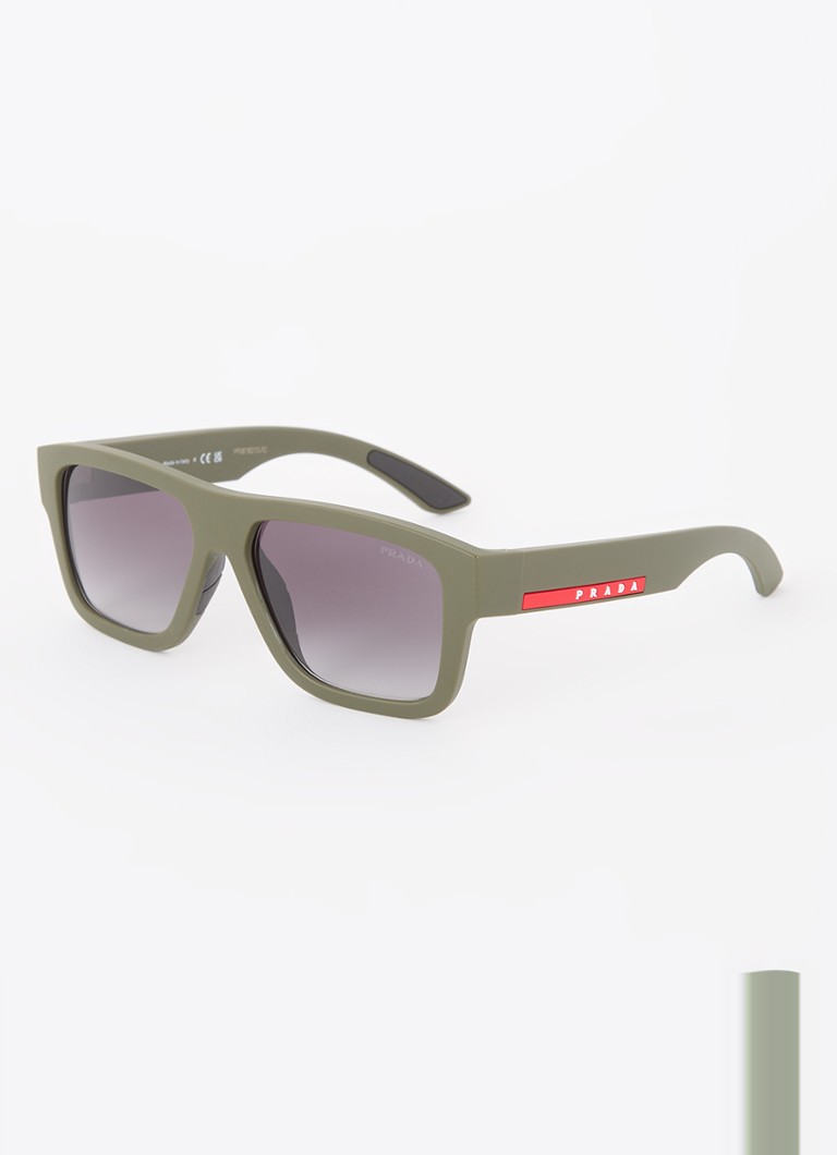 Prada Linea Rossa Heren Retro zonnebril PS04ZS Legergroen - Deal