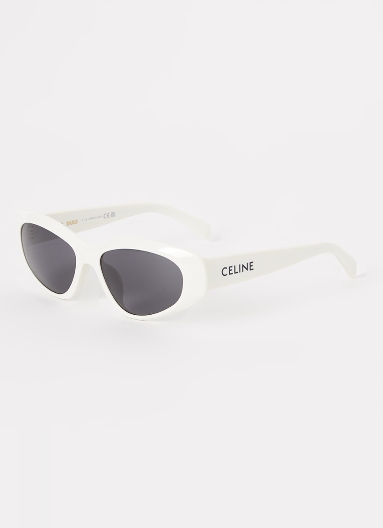 Celine Dames Monochroms zonnebril CL000455 Gebroken wit - Deal