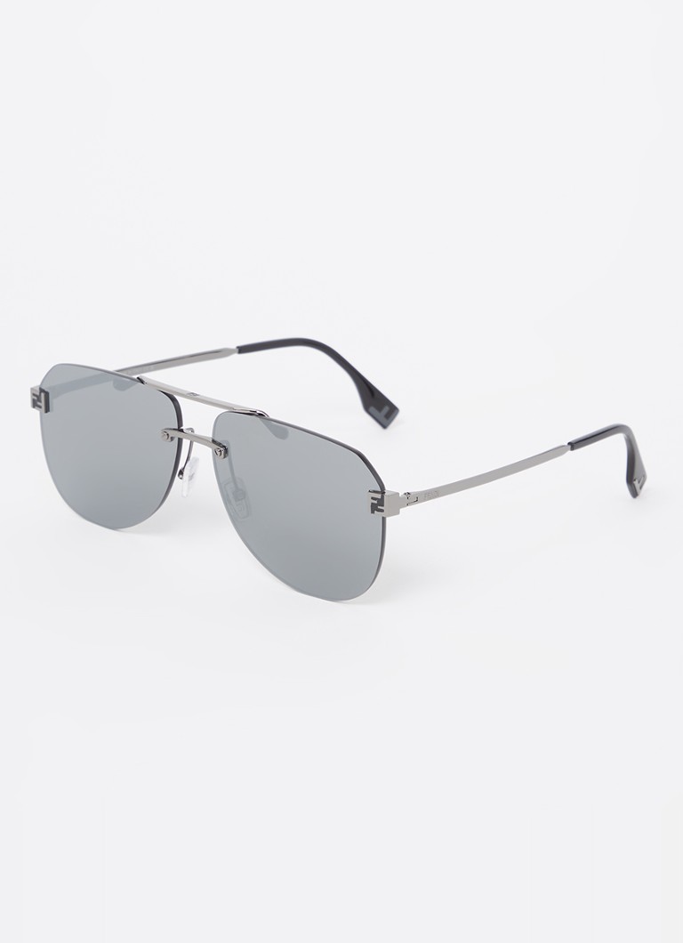 Fendi Heren Sky zonnebril FE40115U Zilver - Deal