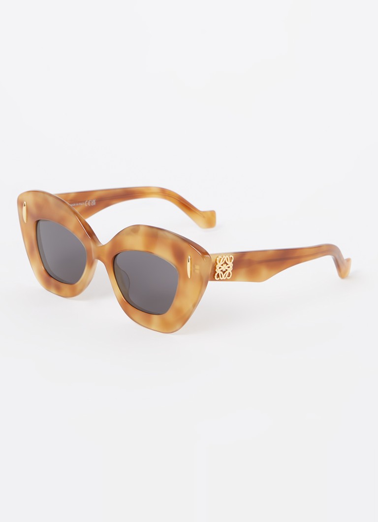 LOEWE Heren Retro Screen zonnebril LW40127I Camel - Deal
