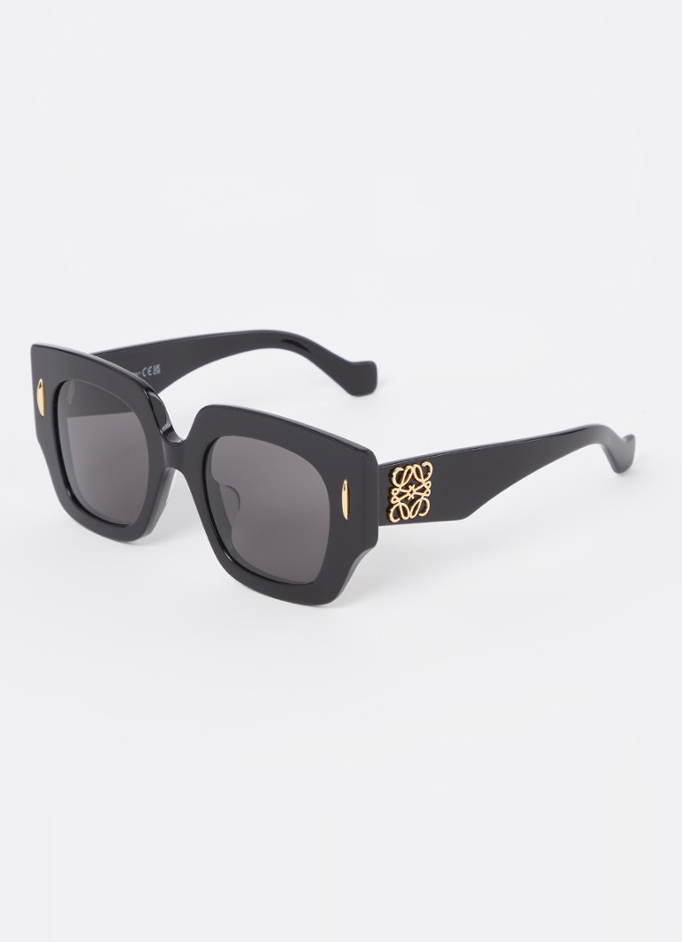 LOEWE Dames Anagram zonnebril LW40129U Zwart - Deal