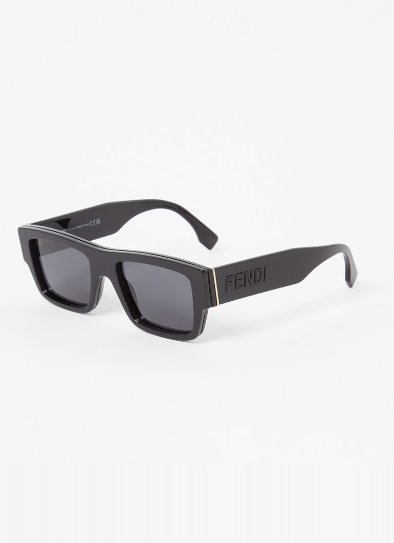 Fendi Heren Signature zonnebril FE40118I Zwart - Deal